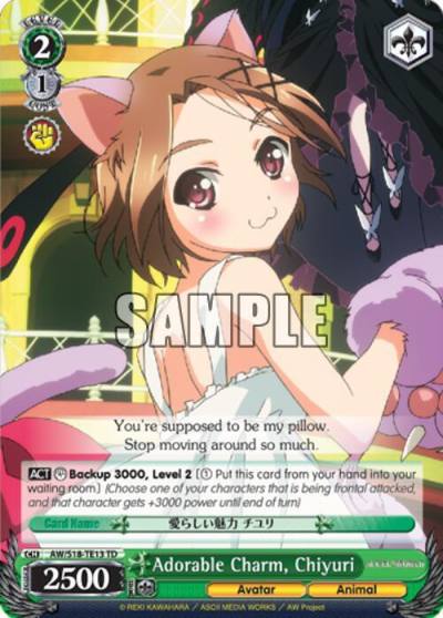 Adorable Charm Chiyuri AW/S18-TE13 TD Accel World Card