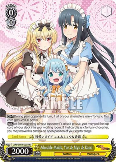Adorable Maids Yue and Myu and Kaori ARI/S103-E003 R Arifureta: From Commonplace to World's Strongest Card