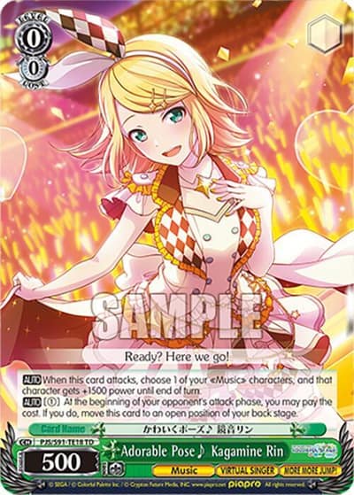 Adorable Pose~ Kagamine Rin PJS/S91-TE18 TD HATSUNE MIKU: COLORFUL STAGE! Weiss Schwarz card