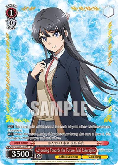 Advancing Towards the Future Mai Sakurajima PR Foil SBY/W114-PE01S PR Rascal Does Not Dream Series Card