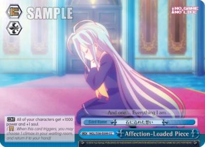 Affection Loaded Piece NGL/S58-E099 CC No Game No Life Card