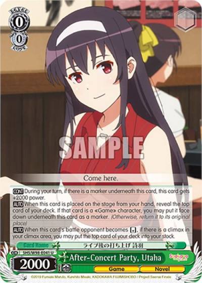 After Concert Party Utaha SHS/W98-E041 U Saekano the Movie: Finale Card