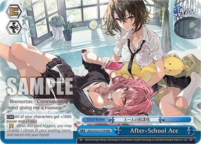 After School Ace RRR AZL/S102-E137R RRR Azur Lane Card