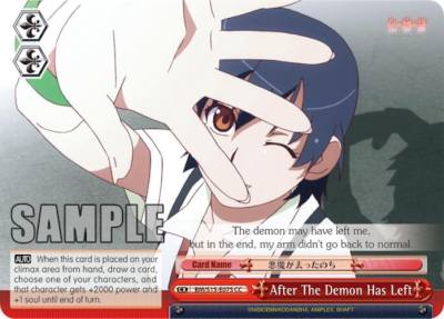 After The Demon Has Left BM/S15-E075 CC BAKEMONOGATARI Card