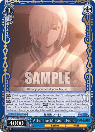 After the Mission Fiona SPY/S106-E095 C SPY x FAMILY Card