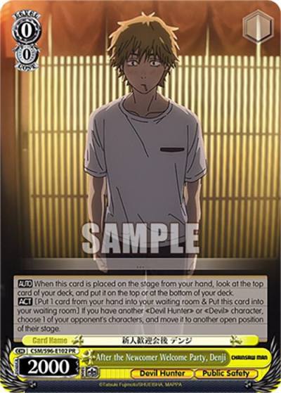 After the Newcomer Welcome Party Denji CSM/S96-E102 PR Chainsaw Man Card