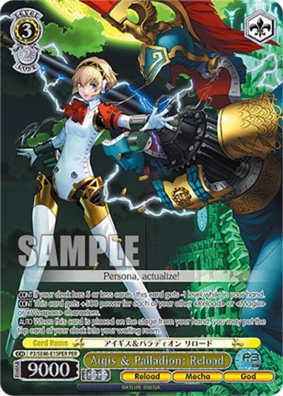Aigis and Palladion Reload PER P3/SE46-E15PERPER Persona 3 Reload Premium Booster Card