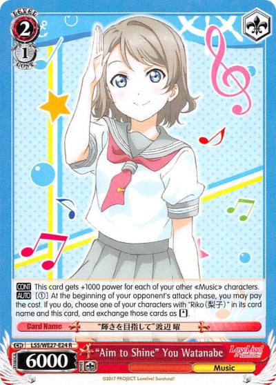 Aim to Shine You Watanabe LSS/WE27-E24 R Love Live! Sunshine!! Extra Booster Card