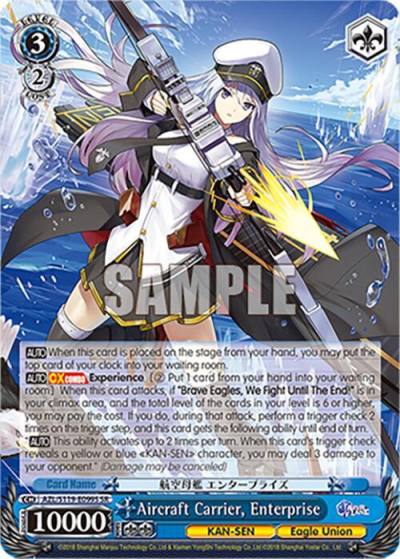 Aircraft Carrier Enterprise SR AZL/S119-E099S SR Azur Lane Vol. 2 Card