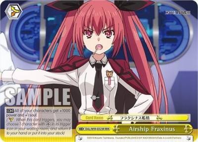 Airship Fraxinus RRR DAL/W99-E023R RRR Date A Live Vol.2 Card