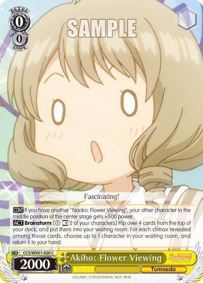 Akiho Flower Viewing CCS/WX01-020 C Cardcaptor Sakura: Clear Card Card