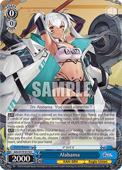 Alabama AZL/S119-E118 C Azur Lane Vol. 2 Card