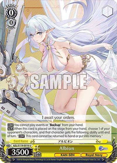 Albion AZL/S119-E016 U Azur Lane Vol. 2 Card