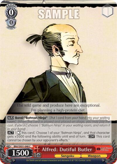 Alfred Dutiful Butler BNJ/SX01-048 C Batman Ninja Card