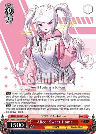 Alice Sweet Home NIK/S117-E069 U GODDESS OF VICTORY: NIKKE Card