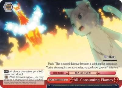 All Consuming Flames RZ/SE35-E49 U Re:ZERO: The Frozen Bond Card