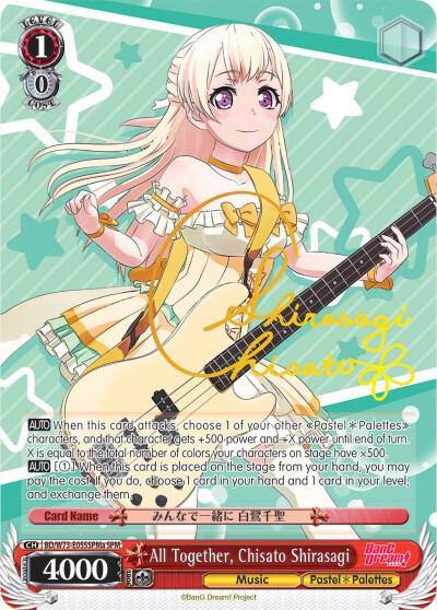 All Together Chisato Shirasagi SPM A BD/W73-E055SPMa BanG Dream! Vol.2 Card