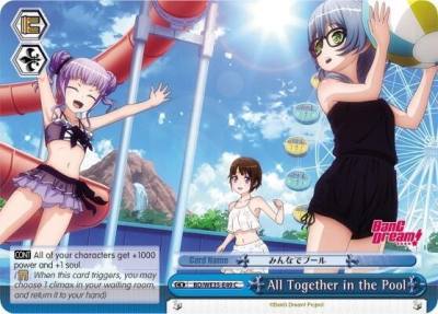 All Together in the Pool BD/WE35-E49 C Poppin’Party x Roselia Card