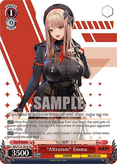 Altruism Emma NIK/S117-TE16 TD GODDESS OF VICTORY: NIKKE Card