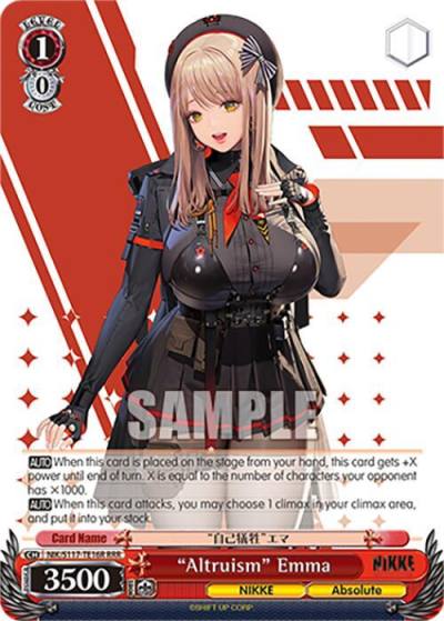 Altruism Emma RRR NIK/S117-TE16R RRR GODDESS OF VICTORY: NIKKE Card