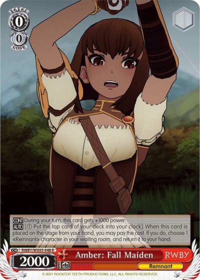 Amber Fall Maiden RWBY/WX03-048 R RWBY Card