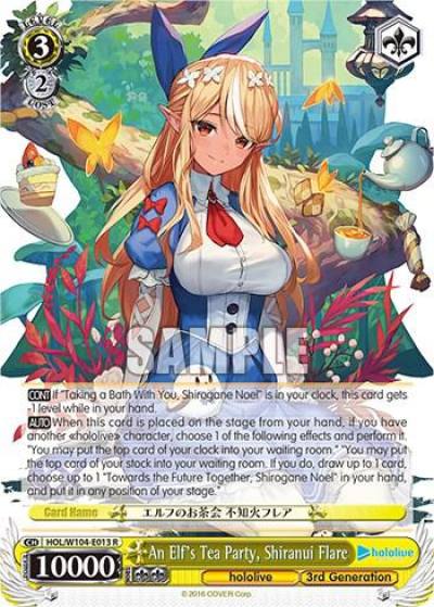An Elfs Tea Party Shiranui Flare HOL/W104-E013 R hololive production Vol.2 Card