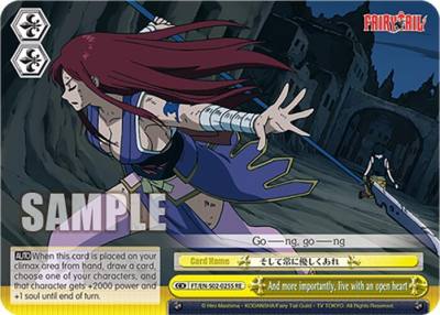 And more importantly live with an open heart SR FT/EN-S02-025S SR RE Fairy Tail Chronicle Set Card