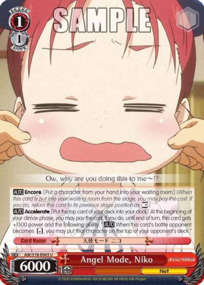 Angel Mode Niko AW/S18-E065 U Accel World Card