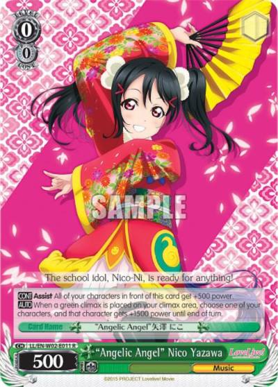 Angelic Angel Nico Yazawa LL/EN-W02-E011 R Love Live! DX Vol.2 Card