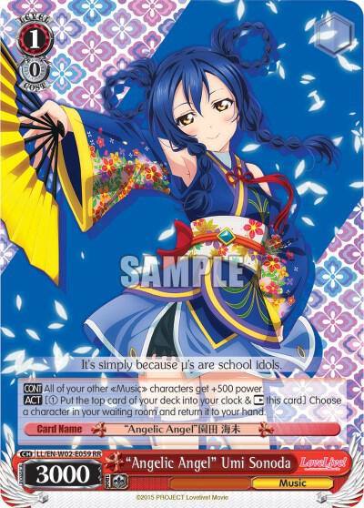 Angelic Angel Umi Sonoda LL/EN-W02-E059 RR Love Live! DX Vol.2 Card
