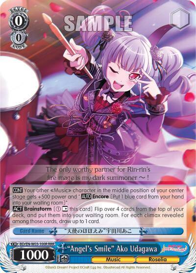 Angels Smile Ako Udagawa RRR BD/EN-W03-100R RRR BanG Dream! Girls Band Party! MULTI LIVE Card