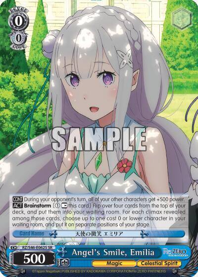 Angels Smile Emilia SR RZ/S46-E062S SR Re:ZERO Card
