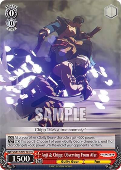Anji and Chipp Observing From Afar GGST/SX06-T03 TD Guilty Gear -Strive- Card