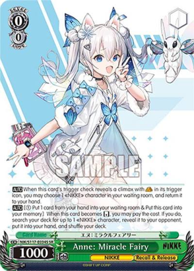 Anne Miracle Fairy SR NIK/S117-E034S SR GODDESS OF VICTORY: NIKKE Card