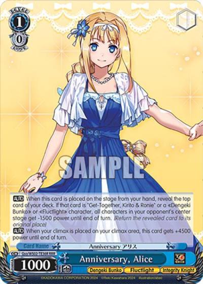 Anniversary Alice RRR Gso/WS02-TE36R RRR Dengeki Bunko Card