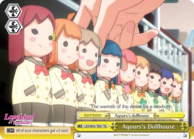 Aqourss Dollhouse LSS/W53-TE07 TD Love Live! Sunshine!! Extra Booster Card