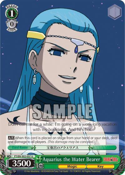 Aquarius the Water Bearer FT/EN-S02-037 U Fairy Tail ver.E Card