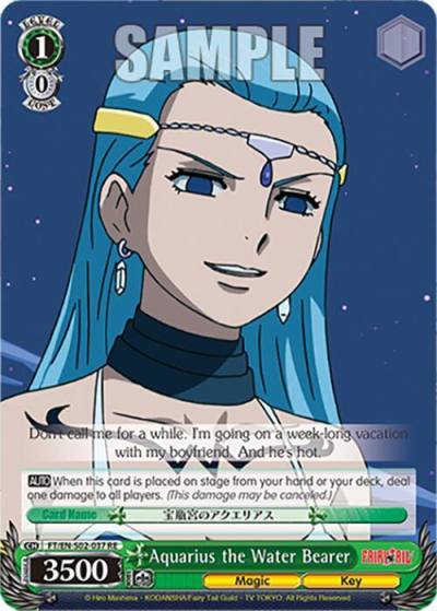Aquarius the Water Bearer FT/EN-S02-037 U RE Fairy Tail Chronicle Set Card