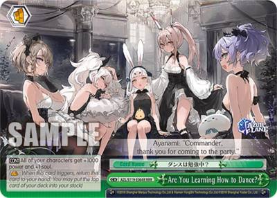 Are You Learning How to Dance RRR AZL/S119-E064R RRR Azur Lane Vol. 2 Card