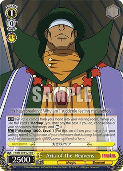 Aria of the Heavens FT/EN-S02-021 C RE Fairy Tail Chronicle Set Card