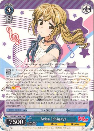 Arisa Ichigaya BD/W47-E082 RR BanG Dream! Card