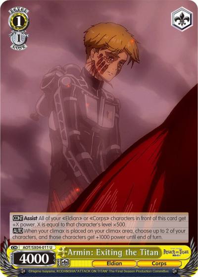 Armin Exiting the Titan AOT/SX04-011 U Attack On Titan: Final Season Card