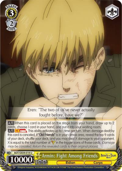 Armin Fight Among Friends AOT/SX04-014 U Attack On Titan: Final Season Card