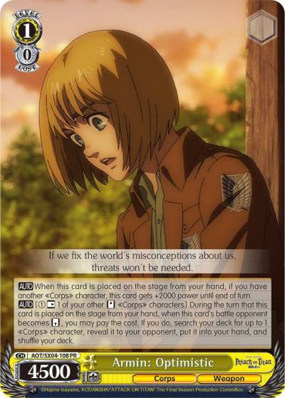 Armin Optimistic AOT/SX04-108 PR Attack On Titan: Final Season Card