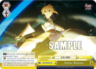Armor Release FS/S34-E032 CR Fate/stay night [Unlimited Blade Works] Card