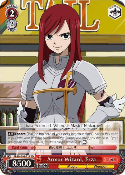 Armor Wizard Erza FT/EN-S02-T17 TD Fairy Tail ver.E Card