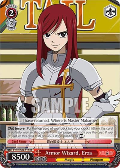 Armor Wizard Erza FT/EN-S02-T17 TD RE Fairy Tail Chronicle Set Card