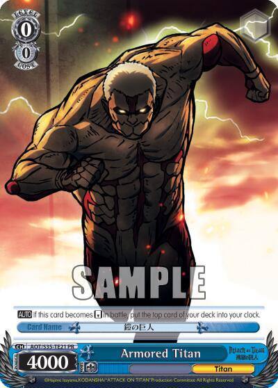 Armored Titan AOT/S35-TE21 TD Attack on Titan Card