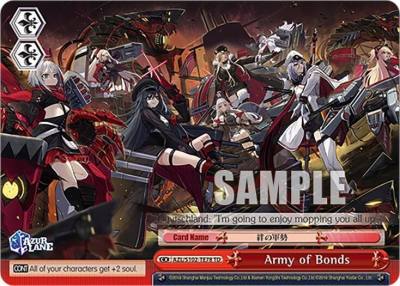 Army of Bonds AZL/S102-TE78 TD Azur Lane Card