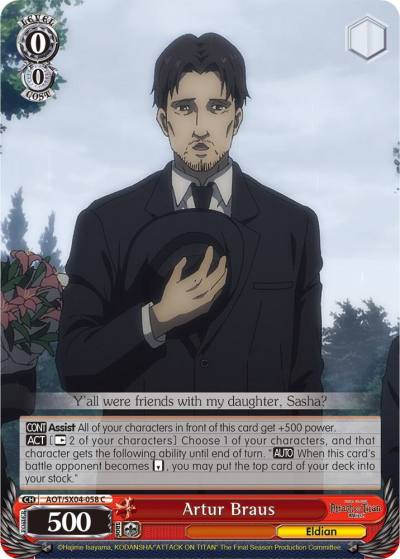 Artur Braus AOT/SX04-058 C Attack On Titan: Final Season Card